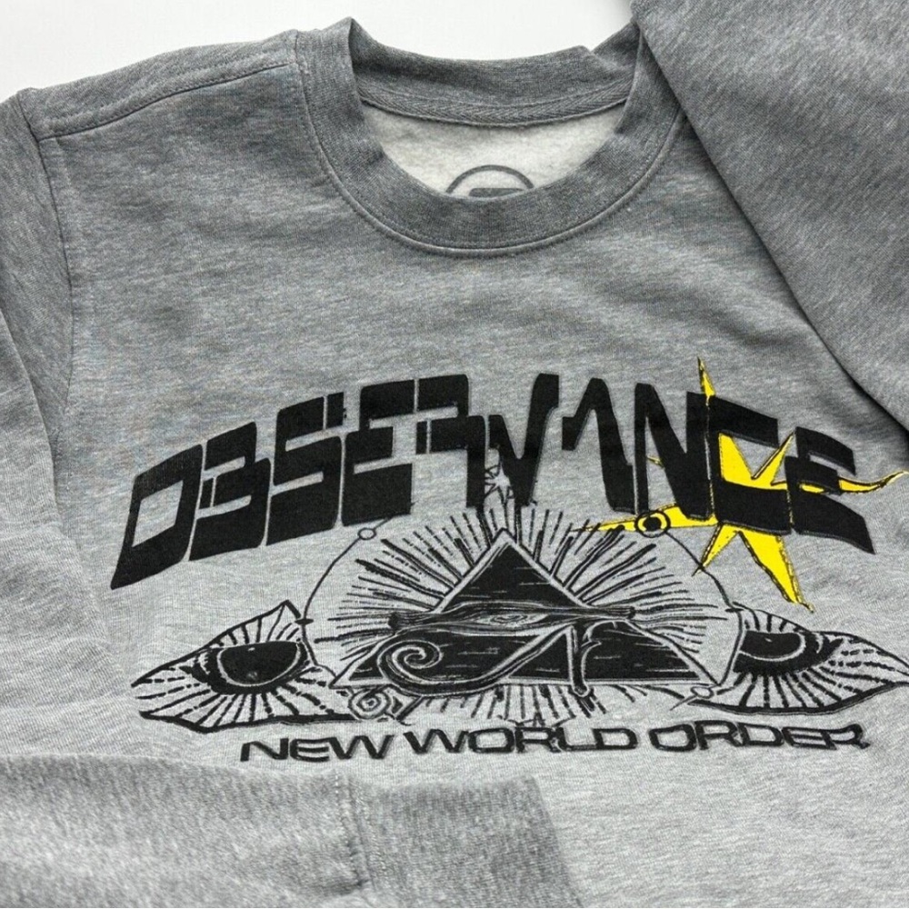 Observance‎ New World Order Crewneck Brand New Size Small